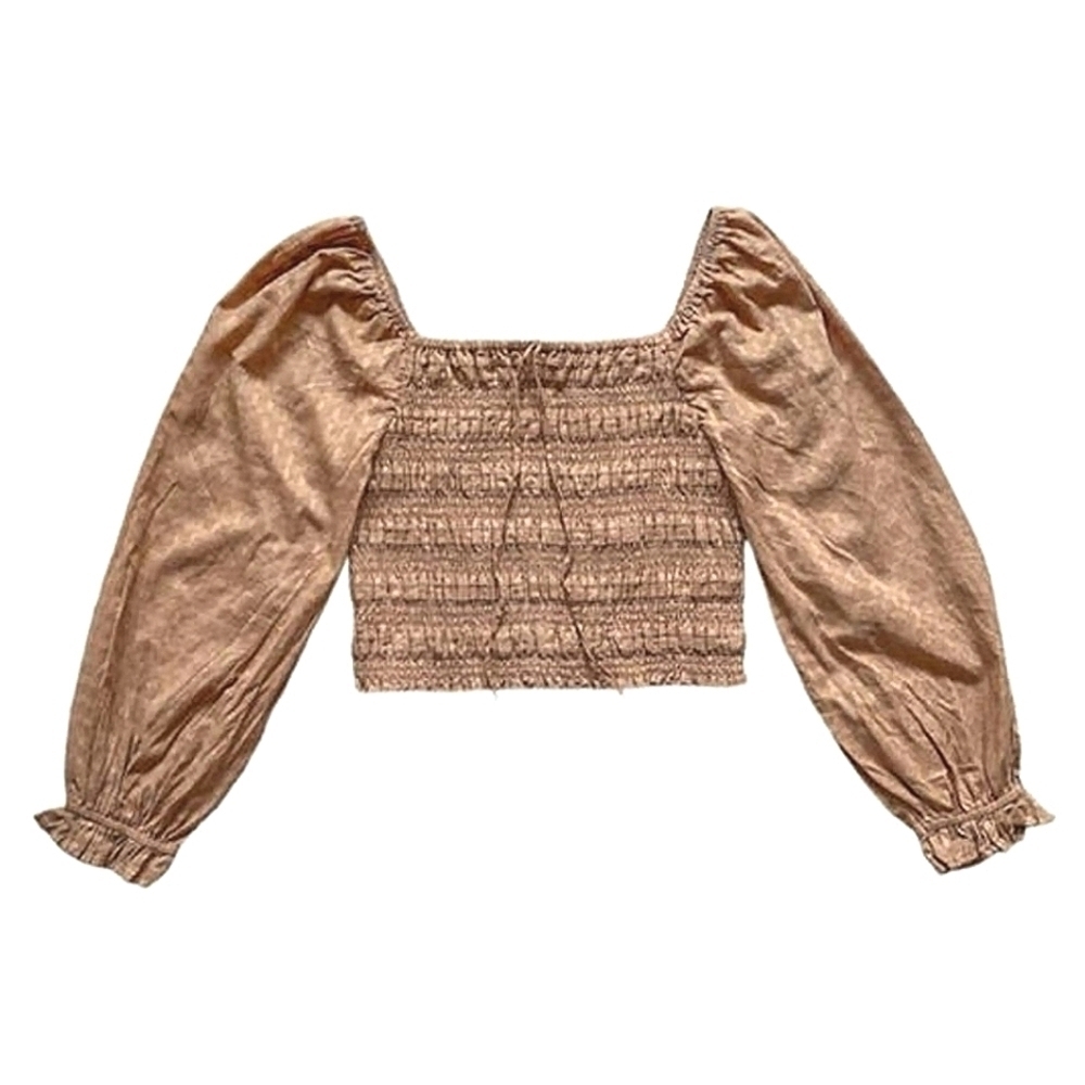 American Eagle Smocked Peasant Blouse Small